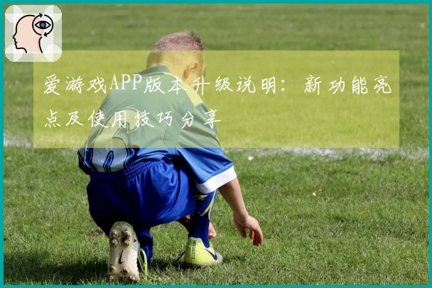 爱游戏APP版本升级说明：新功能亮点及使用技巧分享
